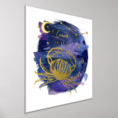 Kankerkrabbord van de Aangepaste geboortedatum van Folie Afdrukken (Laagn)