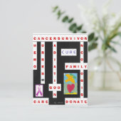 Kankerkruiswoord Briefkaart (Staand voorkant)