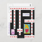 Kankerkruiswoord Briefkaart (Voorkant / Achterkant)