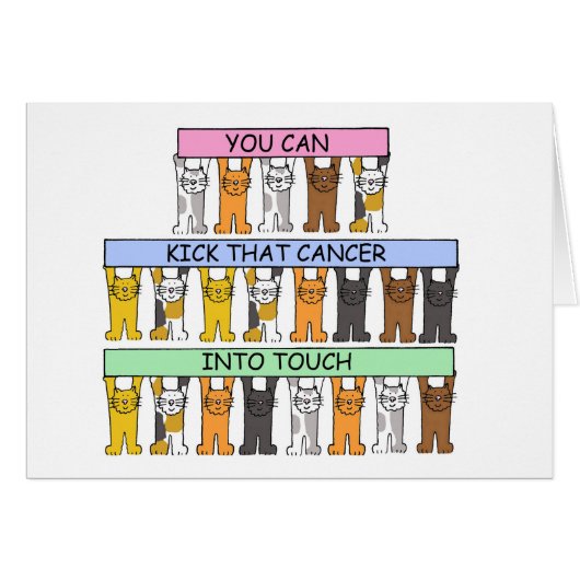 Kankerondersteuning Cartoon katten Humor (Voorkant Horizontaal)