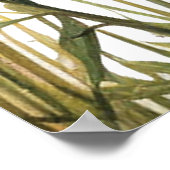 Kankerondersteuning Moedig Wildflower typografie a Poster (Hoek)