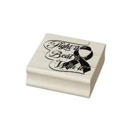 Kankerondersteuning Quote Rubber Stempel
