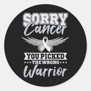 Kankeroorlogswereld Kanker Dag Cadeau Roze Lint Ronde Sticker