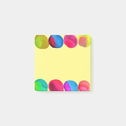 Kankerpapier voor waterverf, met schildpadden post-it® notes (Voorkant)