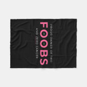 Kankerreconstructie mastectomie Trotse eigenaar va Fleece Deken (Voorkant (Horizontaal))