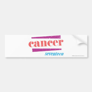 Kankerroze Bumpersticker