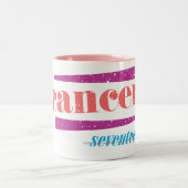 Kankerroze Tweekleurige Koffiemok (Center)