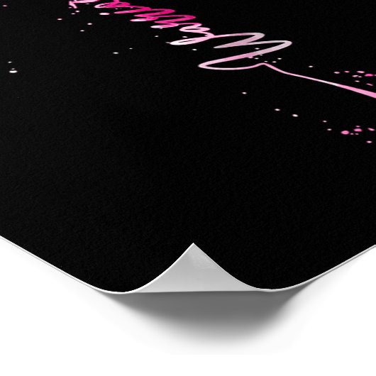 Kankerstrijder Borstkanker Bewustzijn Dragonfly Poster (Hoek)