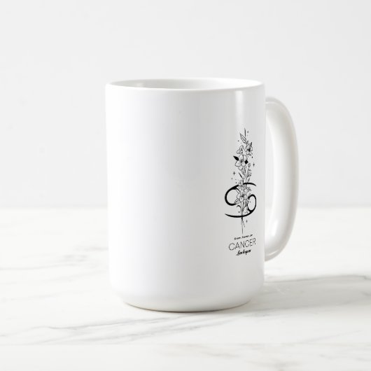 Kankerteken bloem mok (Voorkant rechts)