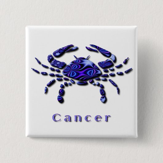 Kankerteken Square Button (Voorkant)