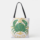 Kankerteken van de dierenriem op een draagtas (Achterkant)