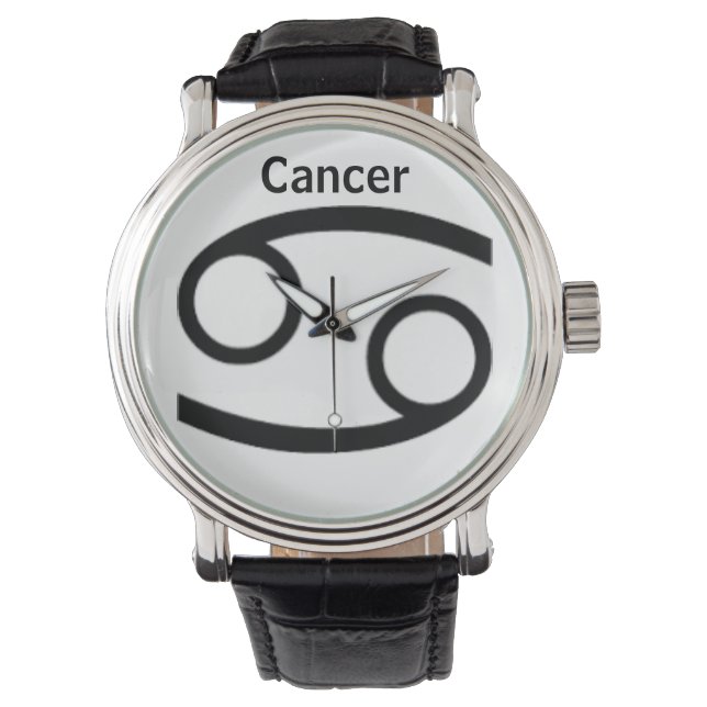 Kankerteken van de Zodiac. Mannen horloges. Horloge (Voorkant)