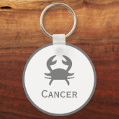 Kankerteken van het Zodiac-ontwerp Sleutelhanger (Achterkant)