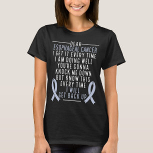 Kankerwarrior Ik zal Esophageal Cancer Awareness T-shirt