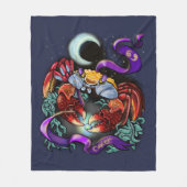 Kankerzodiaal teken fleece deken (Voorkant)