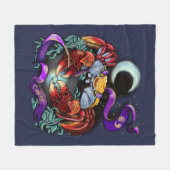 Kankerzodiaal teken fleece deken (Voorkant (Horizontaal))