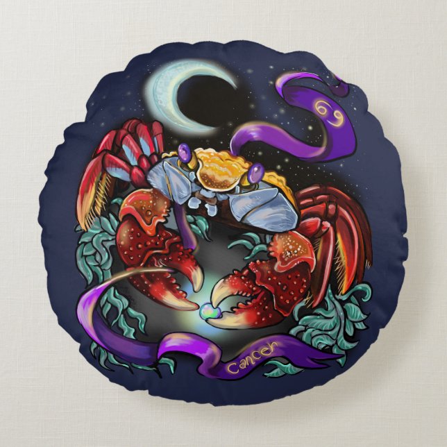 Kankerzodiaal teken rond kussen (Voorkant)