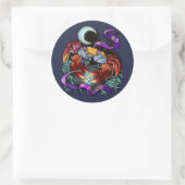 Kankerzodiaal teken ronde sticker (Tas)