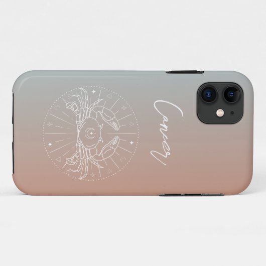 Kankerzodiale horoscoopsignaalverloop Case-Mate iPhone case (Achterkant (horizontaal))