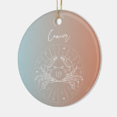 Kankerzodiale horoscoopsignaalverloop keramisch ornament (Links)