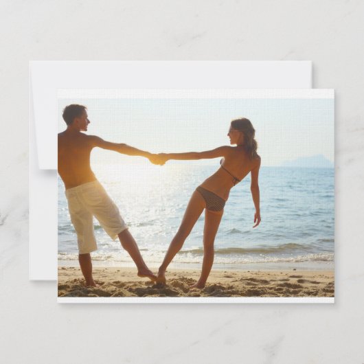 KANKUN sparen de Bestemming van de Datum Save The Date (Achterkant)