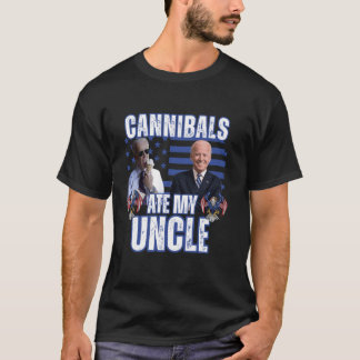 Kannibalen aten mijn oom Joe Biden politieke satir T-shirt