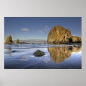 Kannon Beach Low Tide Oregon Pacific Ocean Poster (Voorkant)