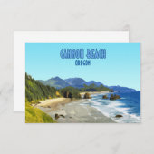 Kannon Beach Oregon Coast  Flat Kaart (Voorkant / Achterkant)