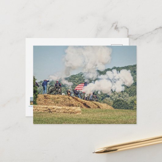 Kannonvuur Briefkaart (Voorkant / Achterkant in situ)