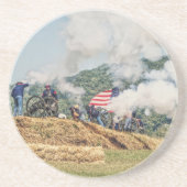 Kannonvuur Zandsteen Onderzetter (Voorkant)