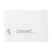 Kano aan de Lake Waterverf Adreslabel Wikkel (Voorkant)