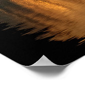 Kano en halve maan op een meer poster (Hoek)