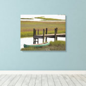 Kano in water canvas afdruk (Insitu (Houten vloer))