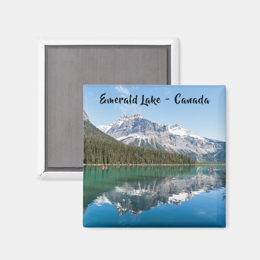 Kano op het beroemde Emerald Lake - Yoho NP, Canad Magneet (Voorkant / Achterkant)