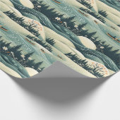 Kano Reis & River Flow Feather Patroon Ontwerp Cadeaupapier (Hoek)