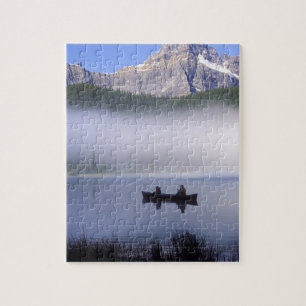 Kano vissen Watervogelsmeer, Nationaal park Banff Legpuzzel