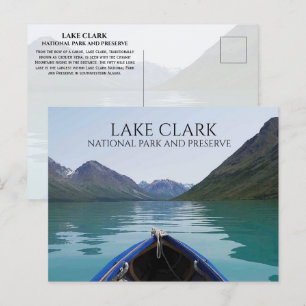 Kanoboog op het meer, Lake Clark National Park Ala Briefkaart