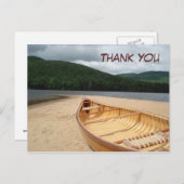 Kanoën bij Water's Edge Bedankt Briefkaart (Voorkant / Achterkant)