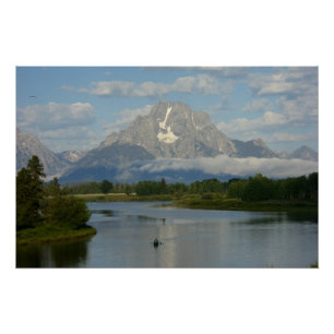 Kanoën in Grand Teton National Park Perfect Poster