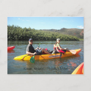 Kanoën op de Wailua-rivier Briefkaart