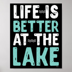 Kanoën Raften Het Leven Is Beter Bij Het Meer Natu Poster