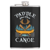 Kanoestellen - Paddle Your Own Canoe Heupfles (Voorkant)