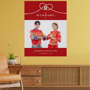 Kanoet Dubbel Geluk Foto Chinese Huwelijk Poster