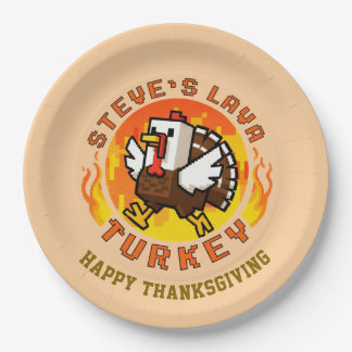 Kanoffer van Steve's Lava Turkey Plate Papieren Bordje