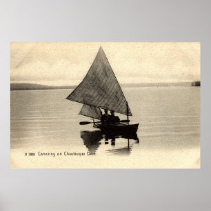 Kanoing op het Chatauqua New York 1905 Poster