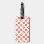 "Kanoko" Fawn Spot Pattern Salmon Pink Bagagelabel (Achterkant verticaal)