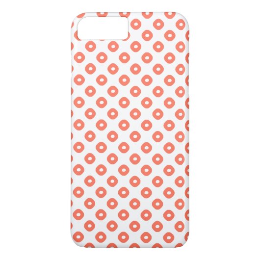 "Kanoko" Fawn Spot Pattern Salmon Pink Case-Mate iPhone Case (Achterkant)