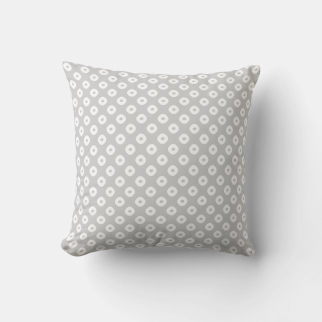 "Kanoko" Fawn Spot Pattern White Kussen (Voorkant)