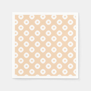 "Kanoko" Fawn Spot Pattern White Servet