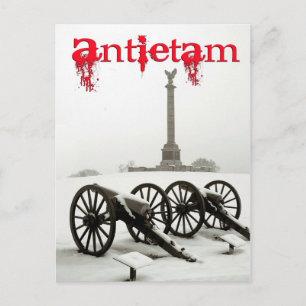 Kanonnen op Antietam National Battlefield, MA Briefkaart